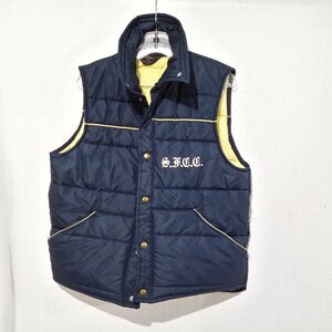 DAVID PEYSER  BLUE VEST NYLON MADE IN USA   Men's M